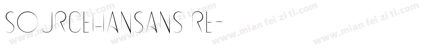 sourcehansans re字体转换